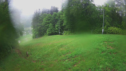Prostřední část sjezdovky a snowpark