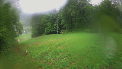 Prostřední část sjezdovky a snowpark