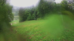 Prostřední část sjezdovky a snowpark