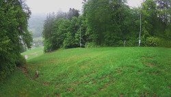 Prostřední část sjezdovky a snowpark