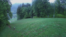 Prostřední část sjezdovky a snowpark