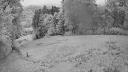 Prostřední část sjezdovky a snowpark