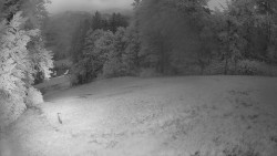 Prostřední část sjezdovky a snowpark