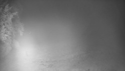 Prostřední část sjezdovky a snowpark