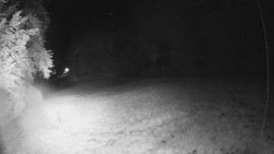 Prostřední část sjezdovky a snowpark