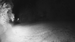 Prostřední část sjezdovky a snowpark