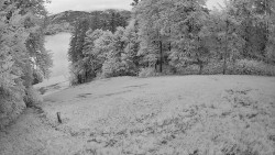 Prostřední část sjezdovky a snowpark
