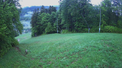 Prostřední část sjezdovky a snowpark