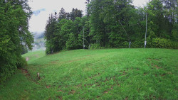 Prostřední část sjezdovky a snowpark