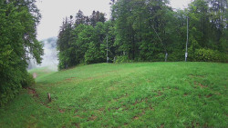 Prostřední část sjezdovky a snowpark