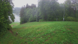 Prostřední část sjezdovky a snowpark