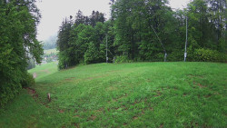 Prostřední část sjezdovky a snowpark