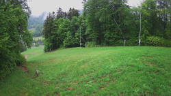 Prostřední část sjezdovky a snowpark
