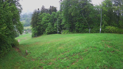 Prostřední část sjezdovky a snowpark
