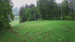 Prostřední část sjezdovky a snowpark