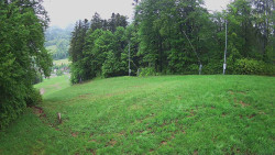Prostřední část sjezdovky a snowpark