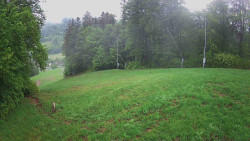 Prostřední část sjezdovky a snowpark