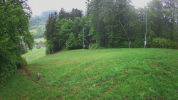 Prostřední část sjezdovky a snowpark