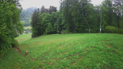 Prostřední část sjezdovky a snowpark