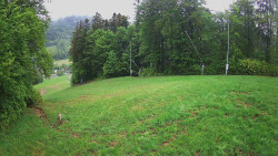 Prostřední část sjezdovky a snowpark
