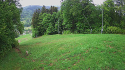 Prostřední část sjezdovky a snowpark