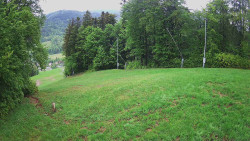 Prostřední část sjezdovky a snowpark