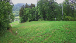 Prostřední část sjezdovky a snowpark