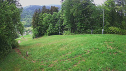 Prostřední část sjezdovky a snowpark