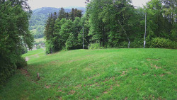 Prostřední část sjezdovky a snowpark