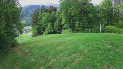 Prostřední část sjezdovky a snowpark
