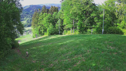 Prostřední část sjezdovky a snowpark