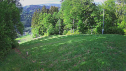 Prostřední část sjezdovky a snowpark