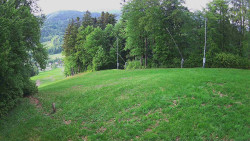 Prostřední část sjezdovky a snowpark