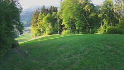 Prostřední část sjezdovky a snowpark