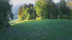 Prostřední část sjezdovky a snowpark