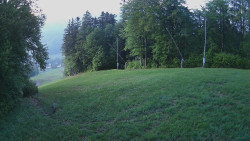 Prostřední část sjezdovky a snowpark