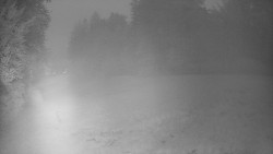 Prostřední část sjezdovky a snowpark