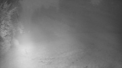 Prostřední část sjezdovky a snowpark