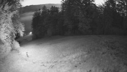 Prostřední část sjezdovky a snowpark