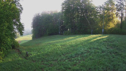 Prostřední část sjezdovky a snowpark
