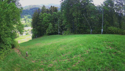 Prostřední část sjezdovky a snowpark