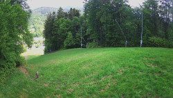 Prostřední část sjezdovky a snowpark