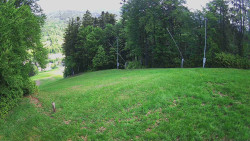 Prostřední část sjezdovky a snowpark