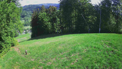 Prostřední část sjezdovky a snowpark