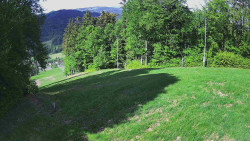 Prostřední část sjezdovky a snowpark