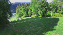 Prostřední část sjezdovky a snowpark