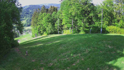 Prostřední část sjezdovky a snowpark