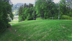 Prostřední část sjezdovky a snowpark