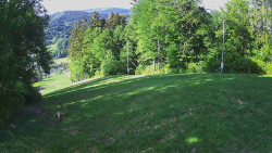 Prostřední část sjezdovky a snowpark
