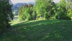 Prostřední část sjezdovky a snowpark
